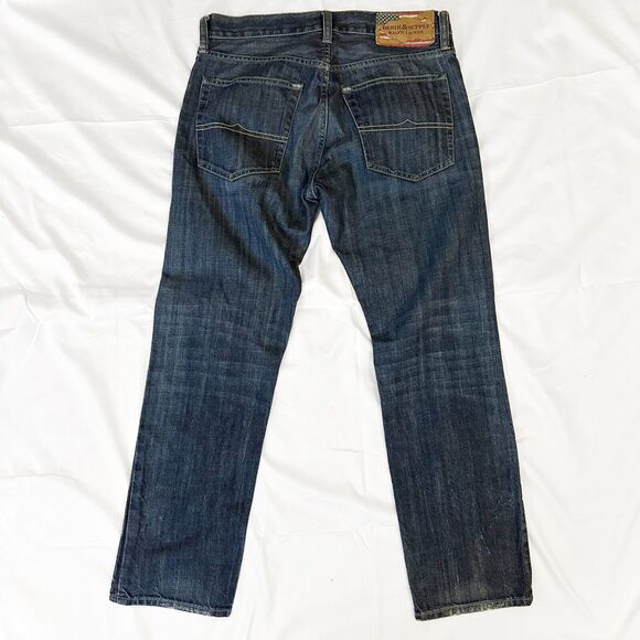 Ralph Lauren Denim & Supply Jeans Mens Actual Sz 32x29 Distressed Denim Straight - Picture 8 of 14